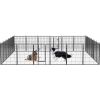 Dog Playpen Foldable 24 Panels Dog Pen 40" Height Pet Enclosure Dog Fence Outdoor with Lockable Door for Large/Medium/Small Dogs,Puppy Playpen,RV