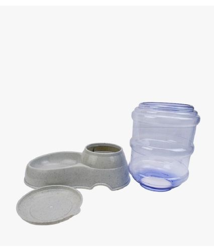 Pet Feeder - Self-Dispensing Feeding Bowl Automatic Gravity Dog Water/ Dry Food Container