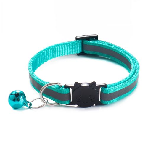 Reflective Dog Collar Pet Cat Puppy Nylon Collar with Bell Neck Adjustable Reflective Dog Collar Pet Cat Puppy Nylon Collar with Bell Neck Adjustable